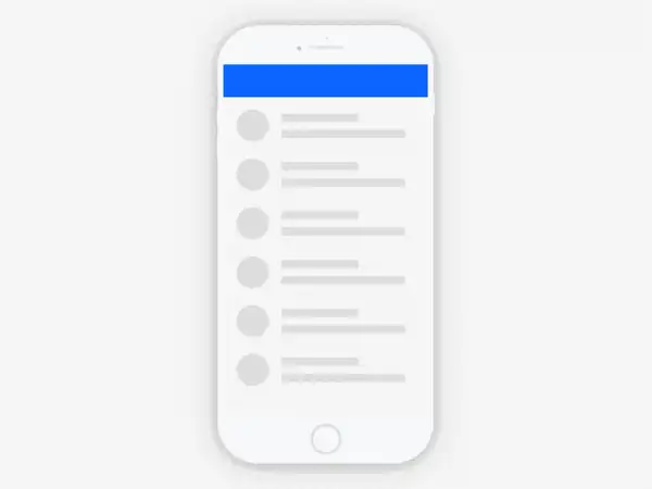 Skeleton screen shimmer animation